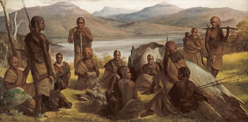Grupo de nativos de Tasmania